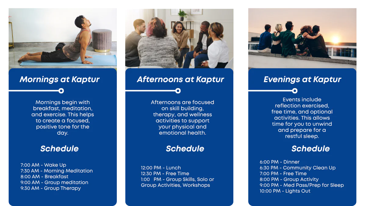 Kaptur Daily Schedule Main Image